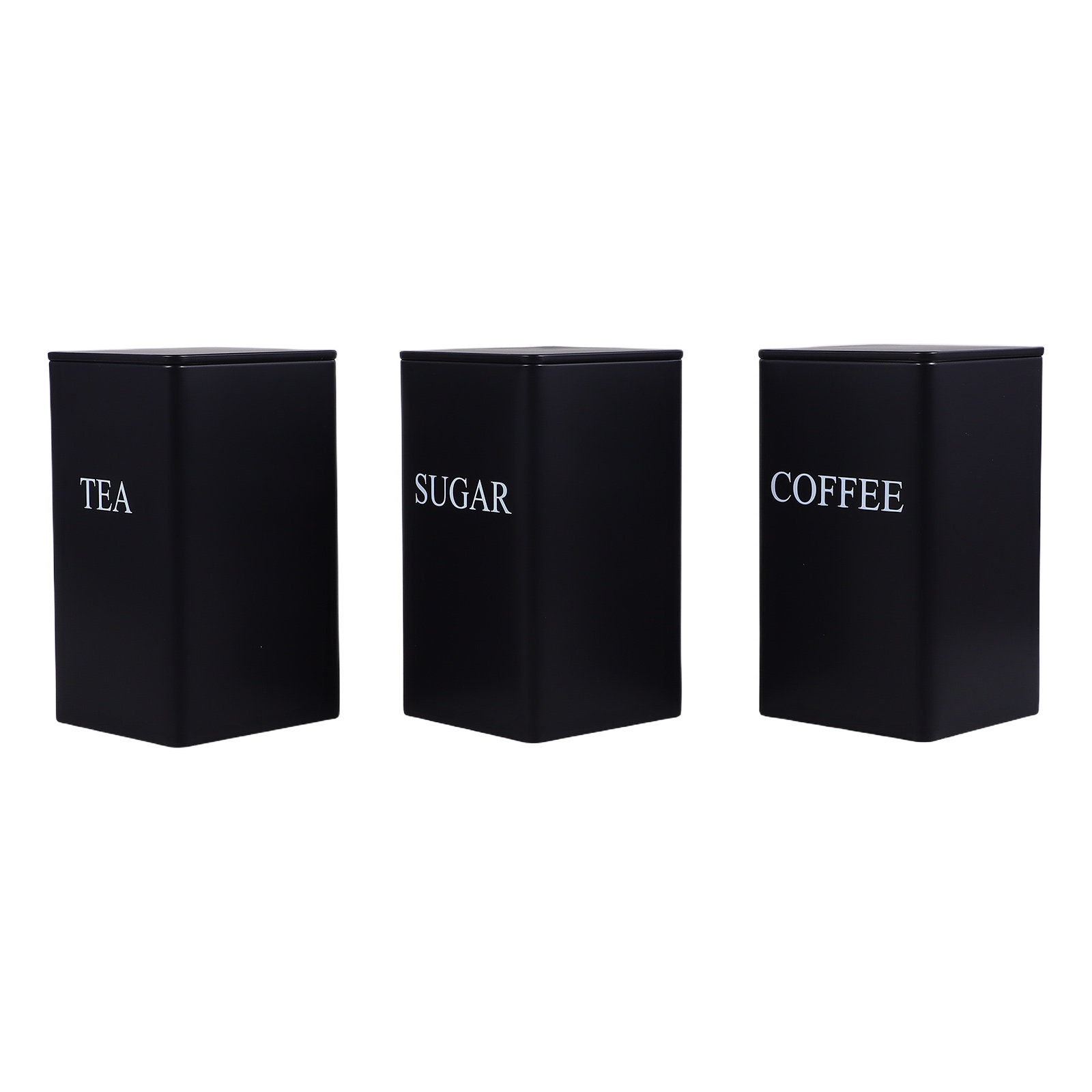 Food Storage Jars & Containers - 3Pcs Kitchen Storage Canisters Set Metal