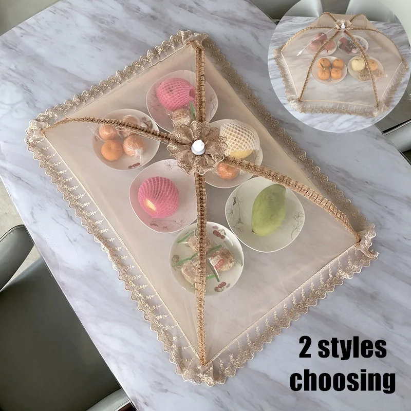 Food Storage Net - Foldable Kitchen Dining Table Food Cover