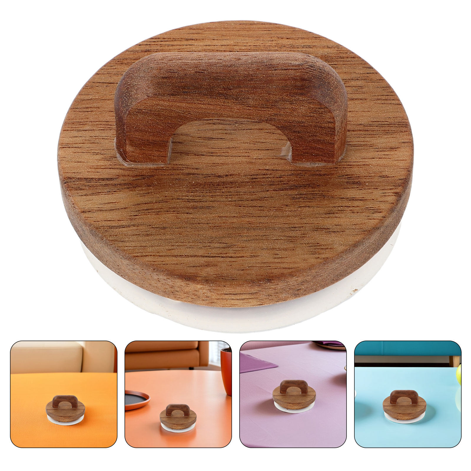 Food Storage Jars & Containers - 2Pcs Airtight Wood Wide Mouth Jar