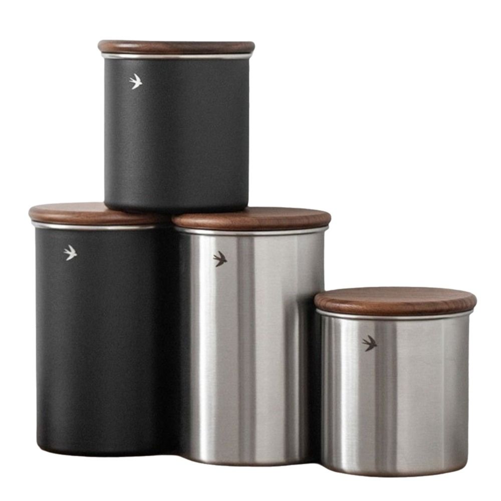 Food Storage News - New Stainless Steel Matcha Jar Wood