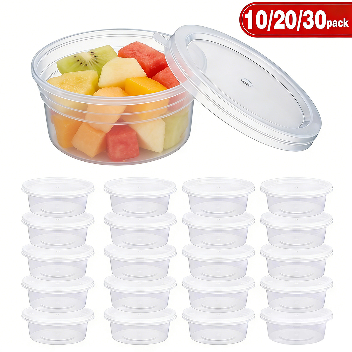 Food Storage Heat - 10/20/30 Pack Small Slime Containers With