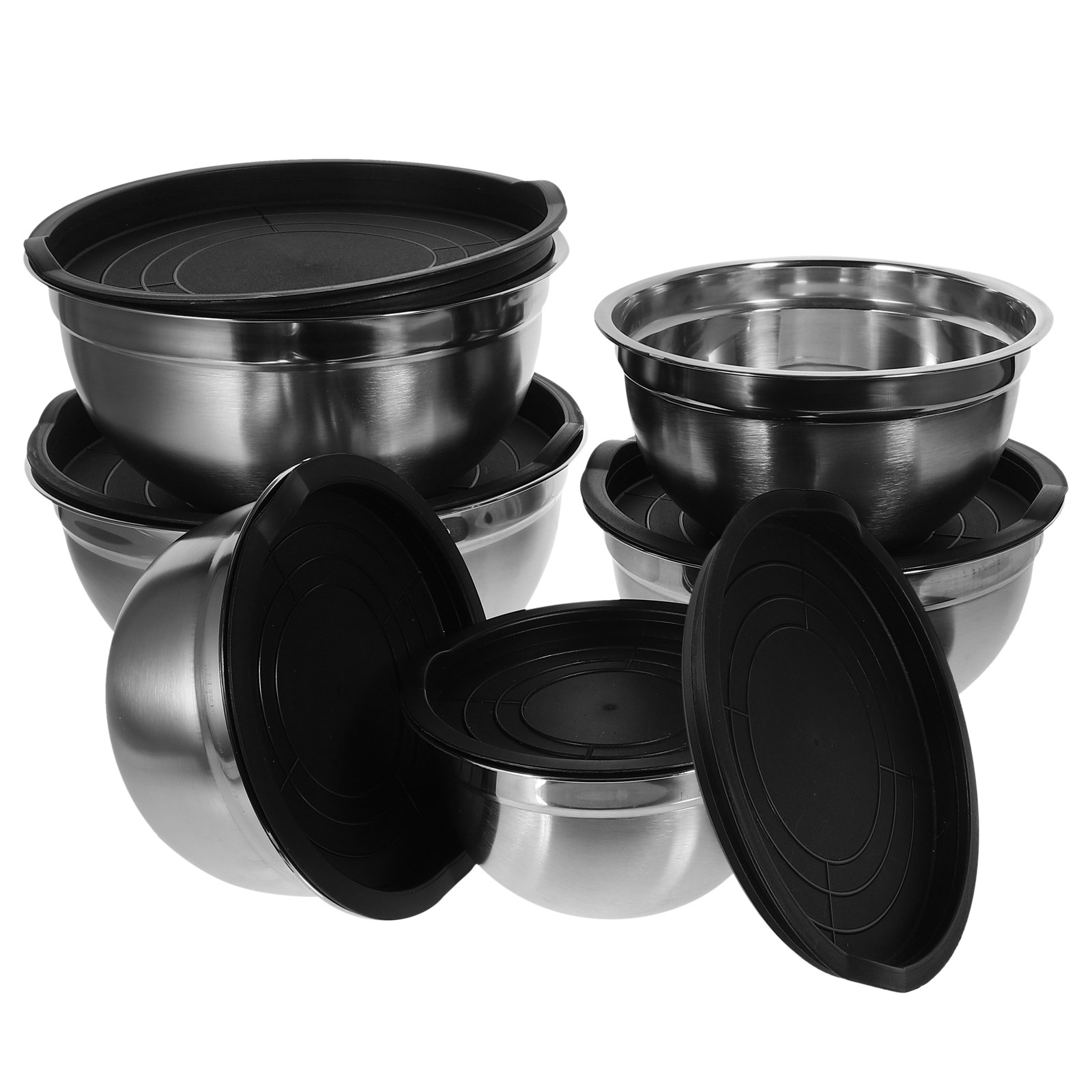 Food Storage Stainless Steel - 1Set Stackable Nesting Stainless Steel Food