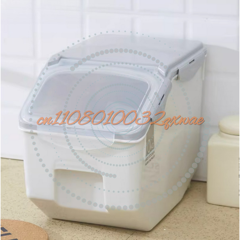 Food Storage Containers Plastic Box - 10/15kg Large Rice Tank Kitchen Grain