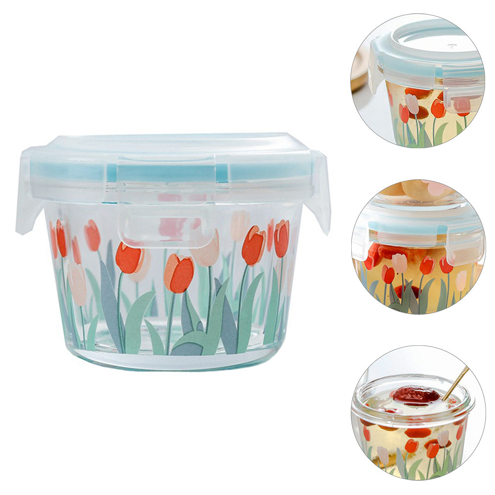 Food Storage Without Pantry - 130Ml Transparent Glass Food Storage Box
