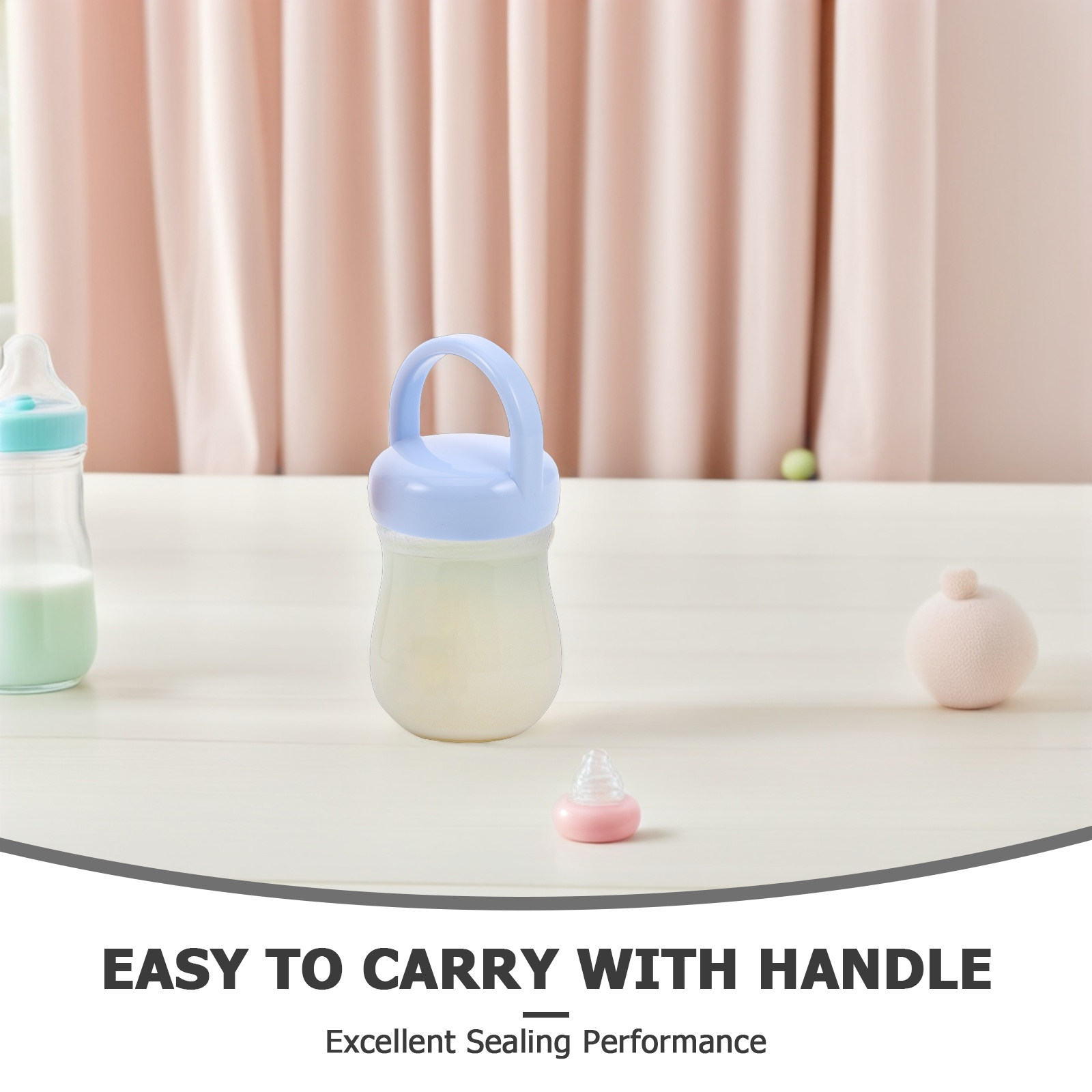 3Pcs Baby Bottle Caps Ergonomi - Food Storage For Baby ulasan dan harga