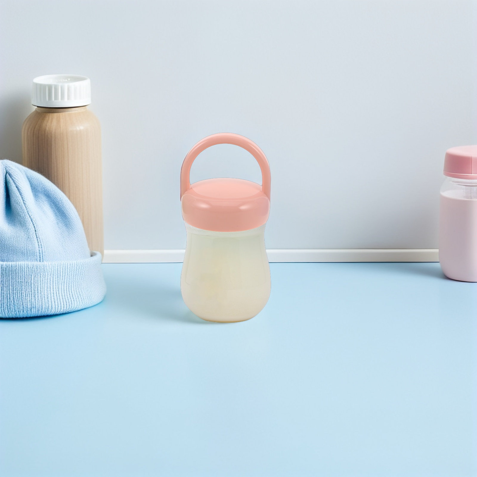 3Pcs Baby Bottle Caps Ergonomi - Food Storage For Baby ulasan dan harga