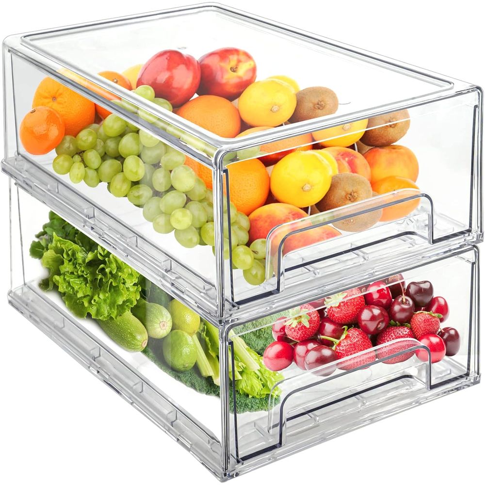 Clear Ridge Pull Out Stackable - Food Storage Without Pantry ulasan dan harga