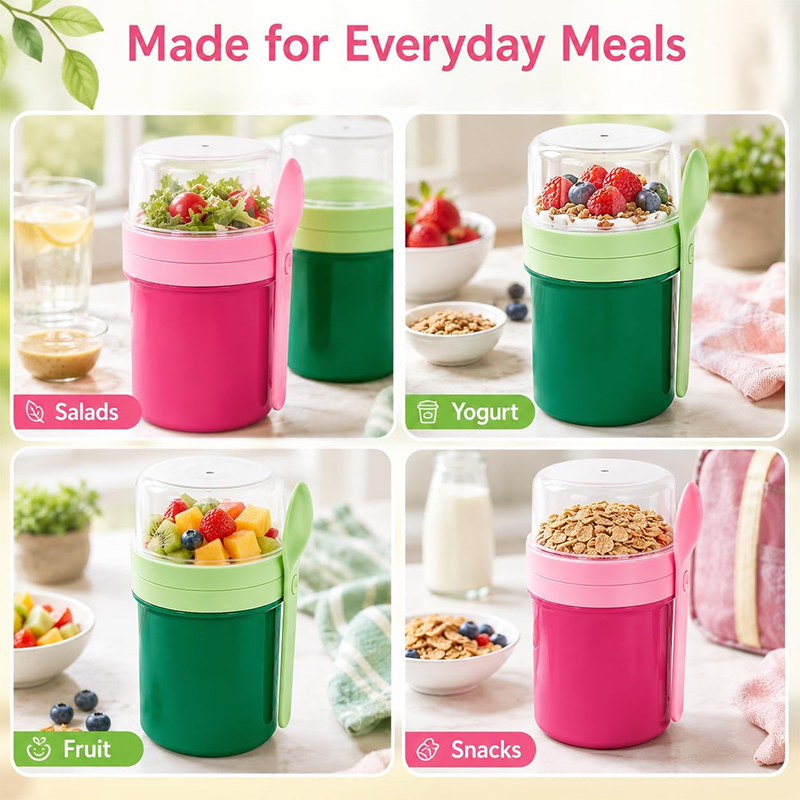 Portable Double Layer Overnigh - Food Storage Warehouse ulasan dan harga