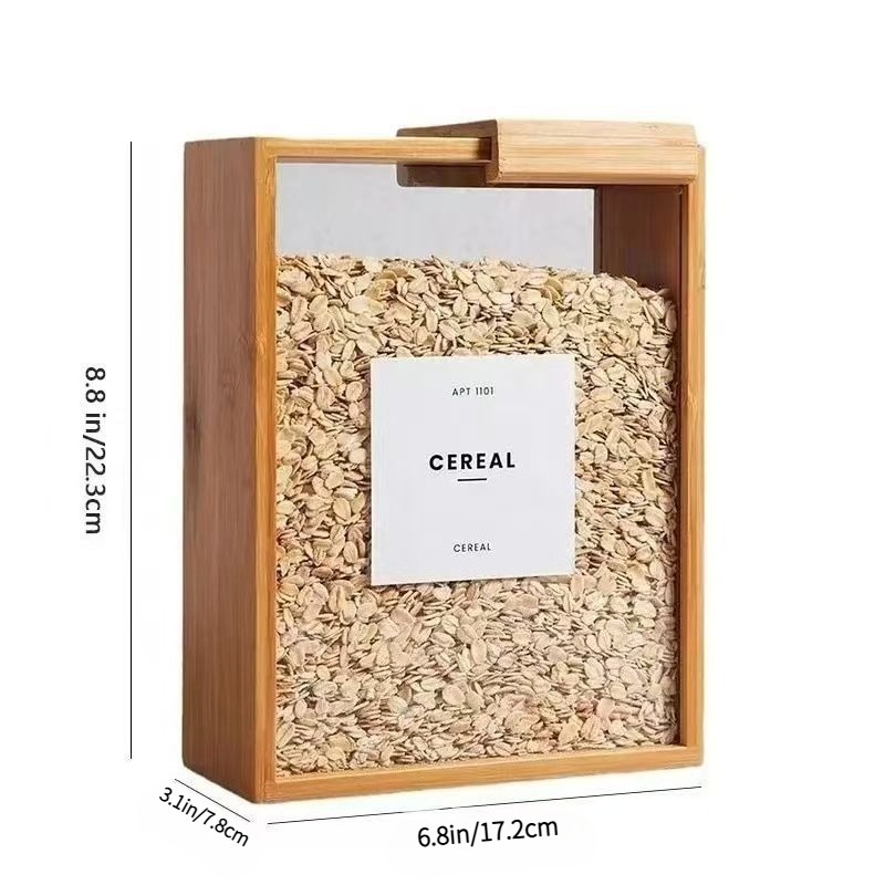 3pcs Bamboo Storage Containers - Stackable Pantry Bin ulasan dan harga