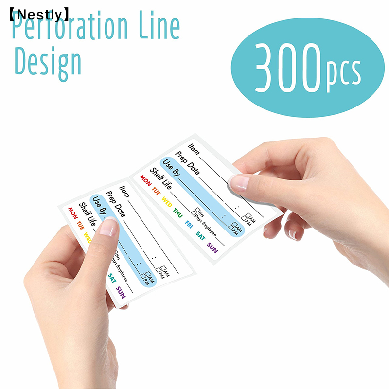 300Pcs/Roll Kitchen Date Food  - Food Storage Expiration Dates ulasan dan harga