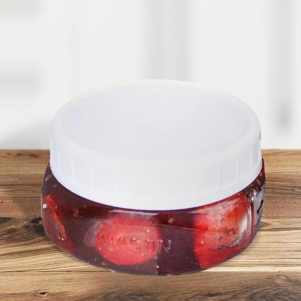 1/16pcs Reusable 86mm Plastic  - Mason Jar Wide Mouth ulasan dan harga