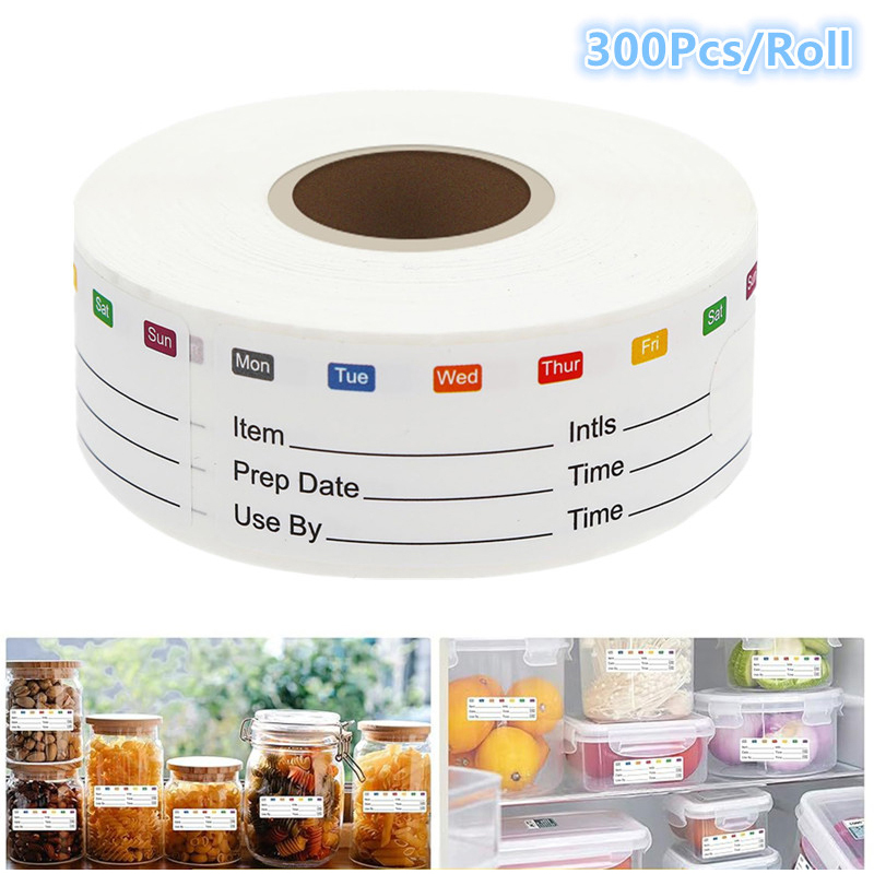 300Pcs/Roll Kitchen Date Food  - Food Storage Expiration Dates ulasan dan harga