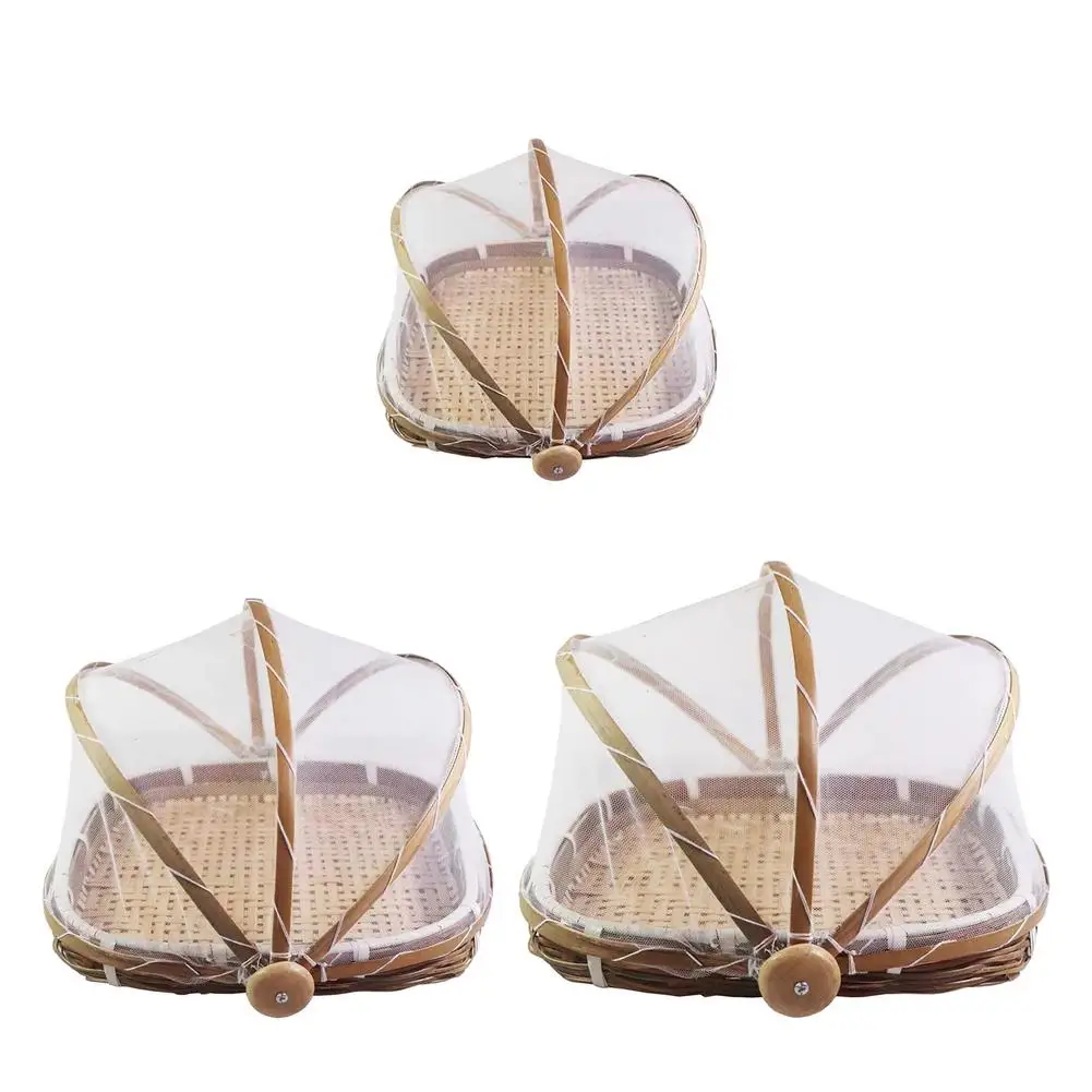 Hand-Woven Bamboo Food Serving - Food Storage Net ulasan dan harga
