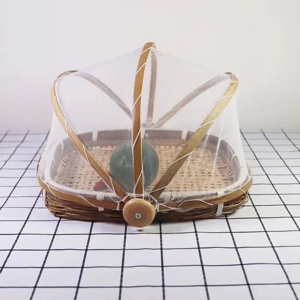 Hand-Woven Bamboo Food Serving - Food Storage Net ulasan dan harga