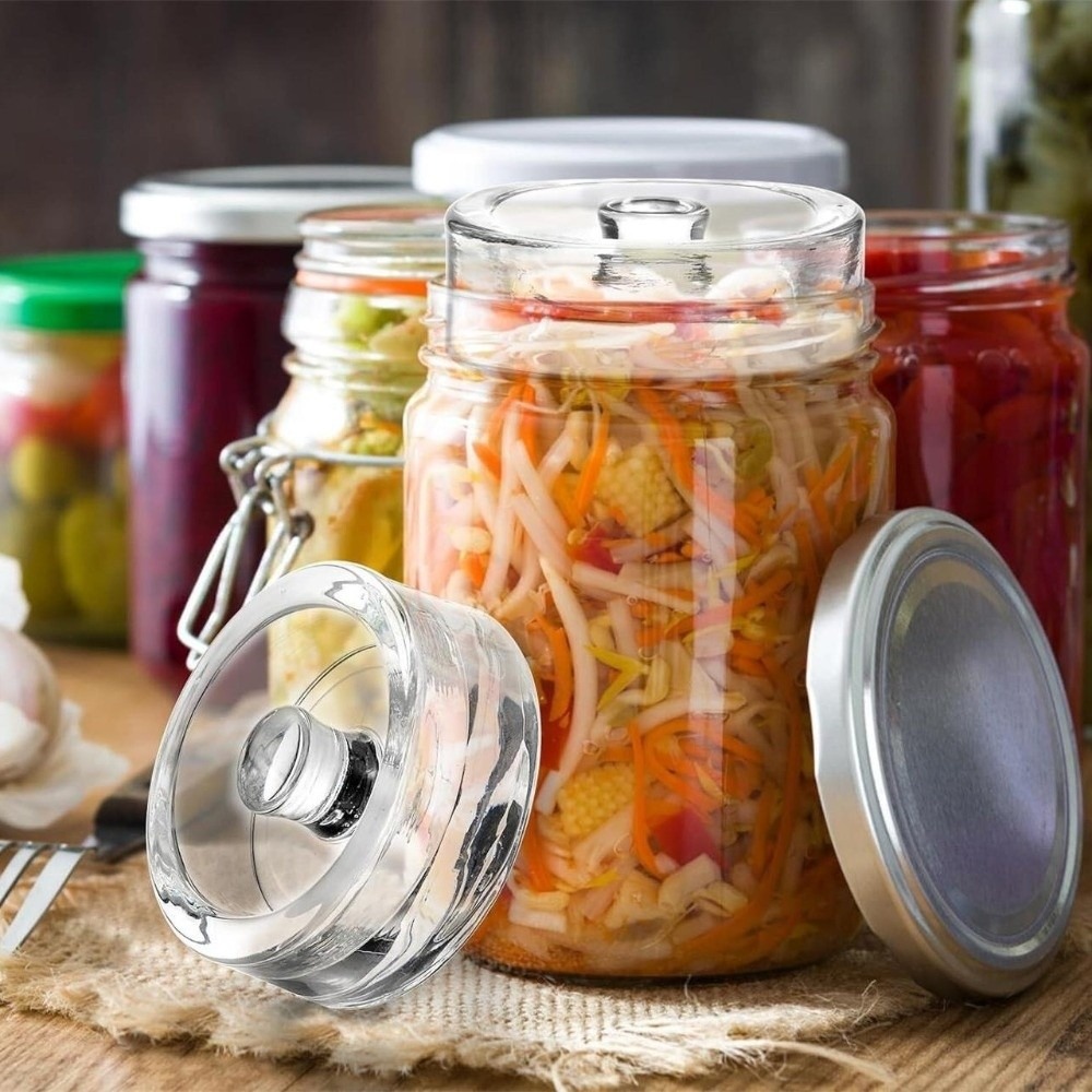 Glass Weights with Handle Clea - Mason Jar Wide Mouth ulasan dan harga