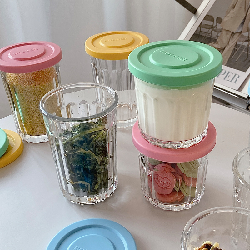 Color Cover Glass Sealed Tank  - Food Storage Glass Containers ulasan dan harga