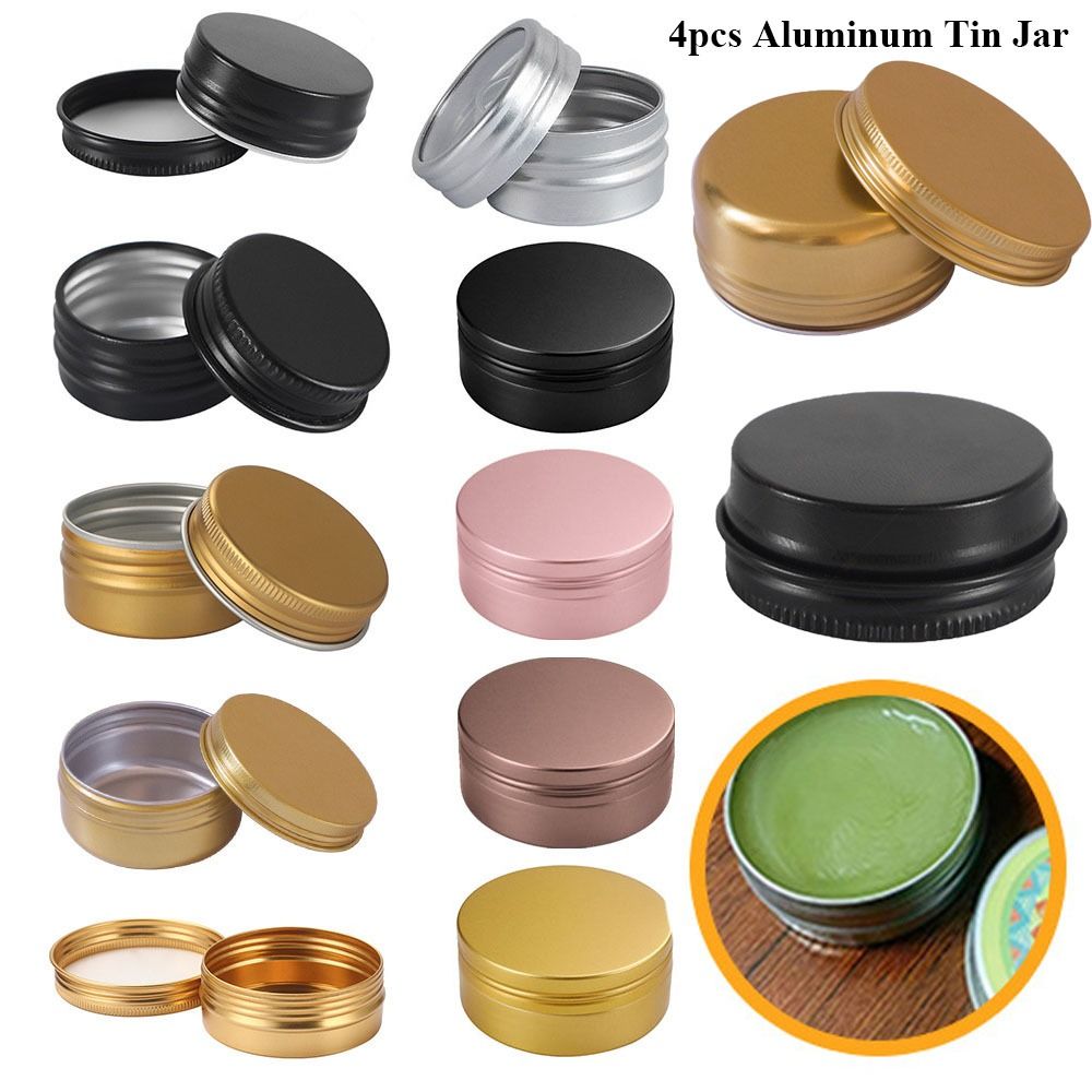 4pcs New Candle Jars for Cream - Food Storage News ulasan dan harga