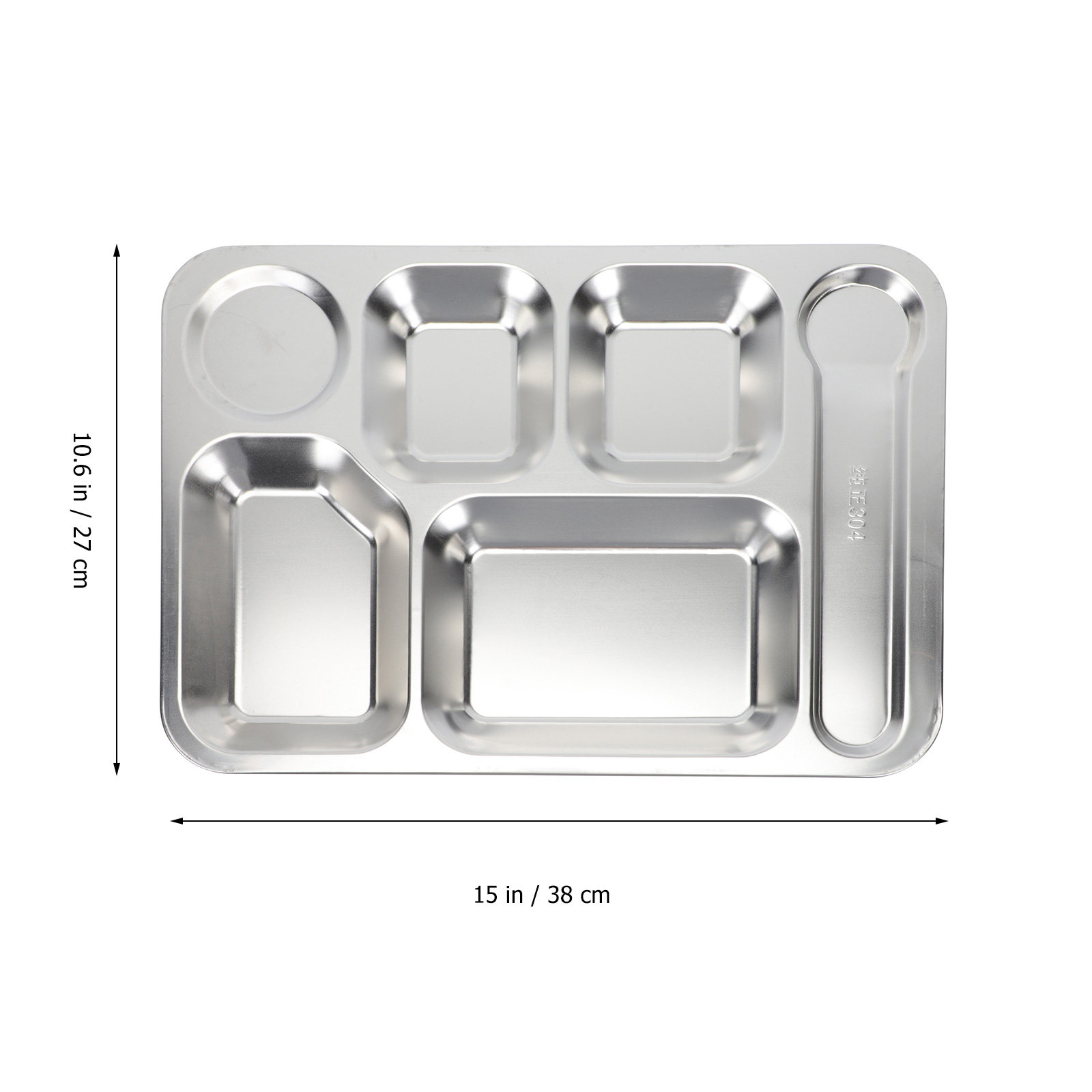 1pc Stainless Steel 6-Compartm - Food Storage Stainless Steel ulasan dan harga