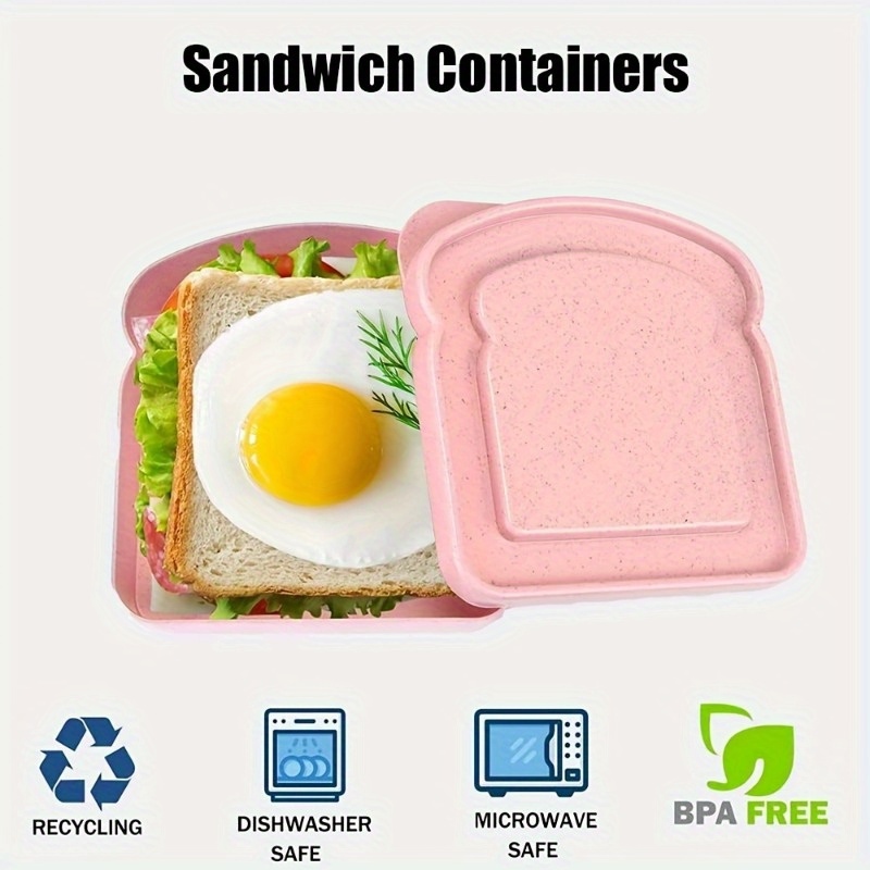 1pc Bento Boxes, Sandwich Cont - Food Storage Containers Plastic Box ulasan dan harga