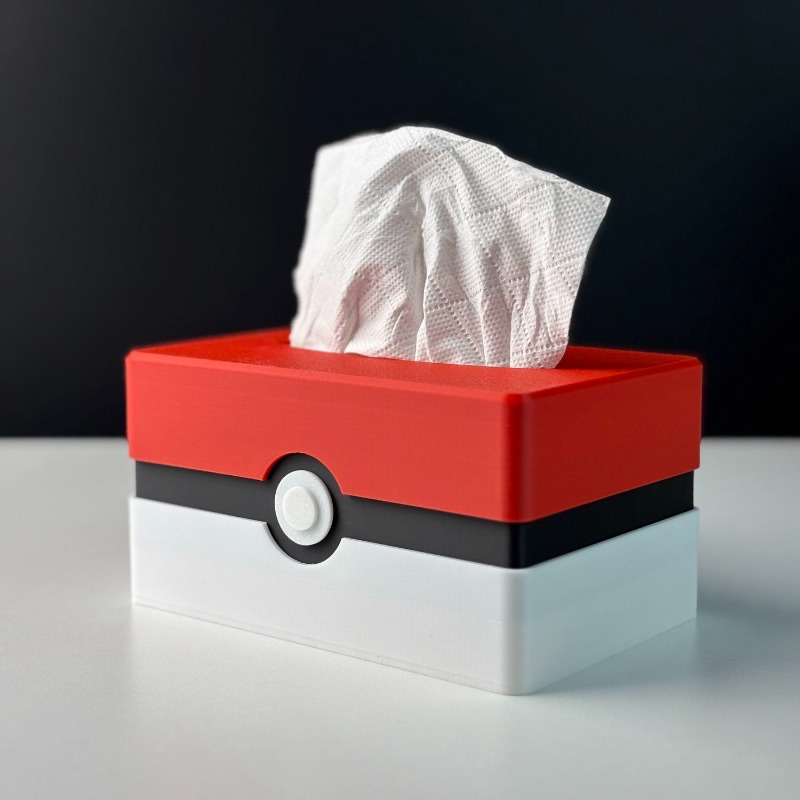Cartoon Poke  Ball Tissue Box  - Food Storage In Room ulasan dan harga