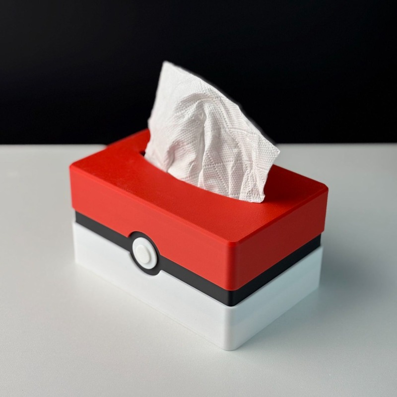 Cartoon Poke  Ball Tissue Box  - Food Storage In Room ulasan dan harga