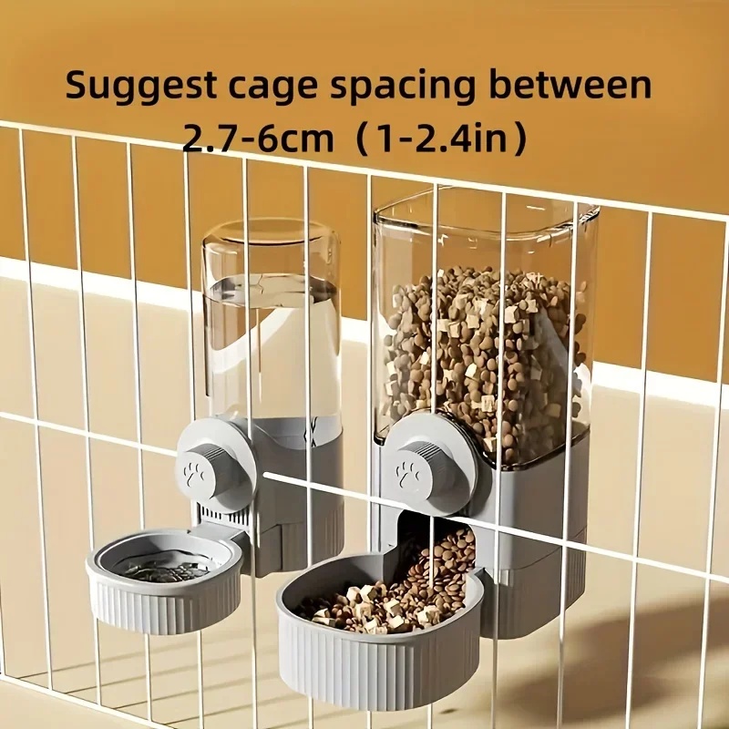 2-in-1 Hanging Automatic Pet F - Food Storage Dispenser ulasan dan harga
