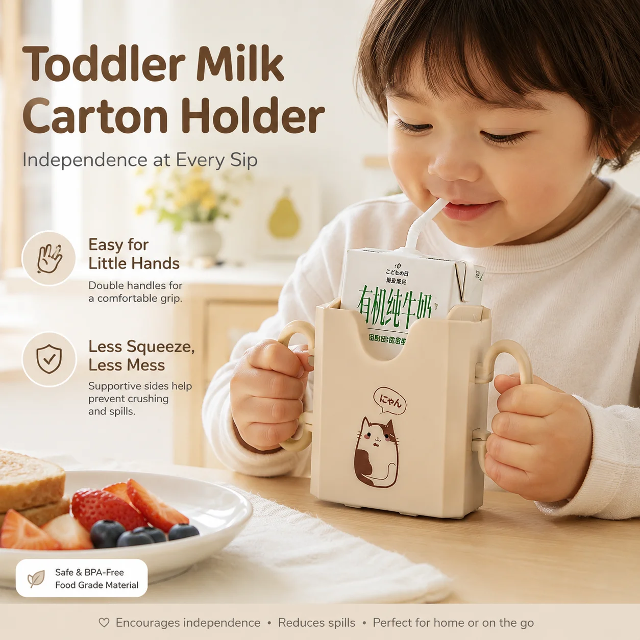 1pc Bottle Cup Milk Holder Adj - Food Storage Food Safety ulasan dan harga