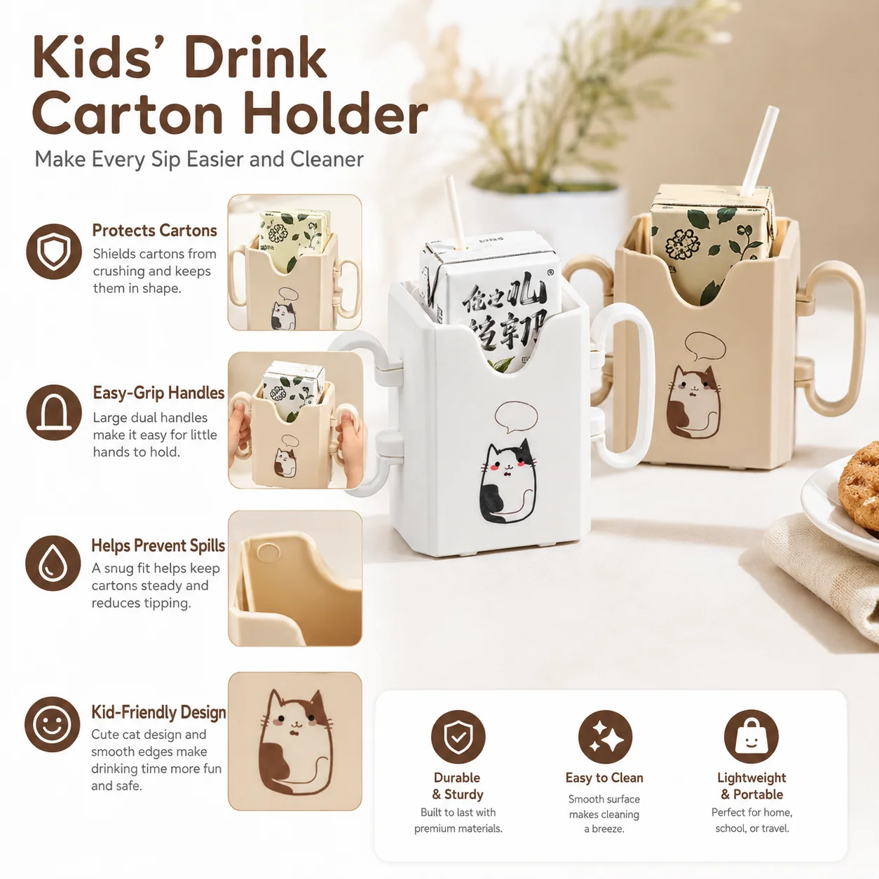 1pc Bottle Cup Milk Holder Adj - Food Storage Food Safety ulasan dan harga