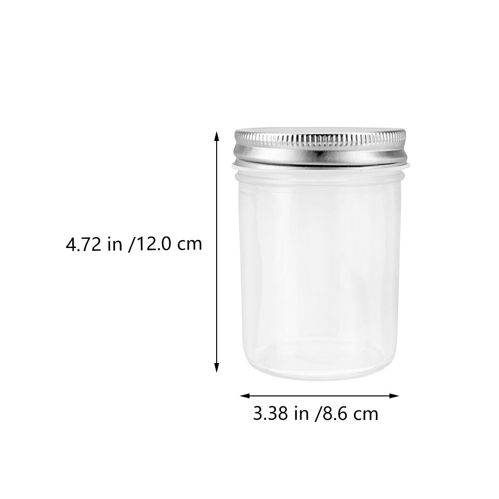 4Pcs Jam Canning Jars Glass Se - Food Storage Glass Containers ulasan dan harga