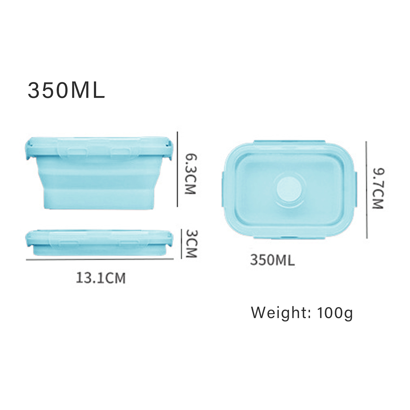 Silicone Lunch Box Food Grade  - Food Storage Containers Plastic Box ulasan dan harga