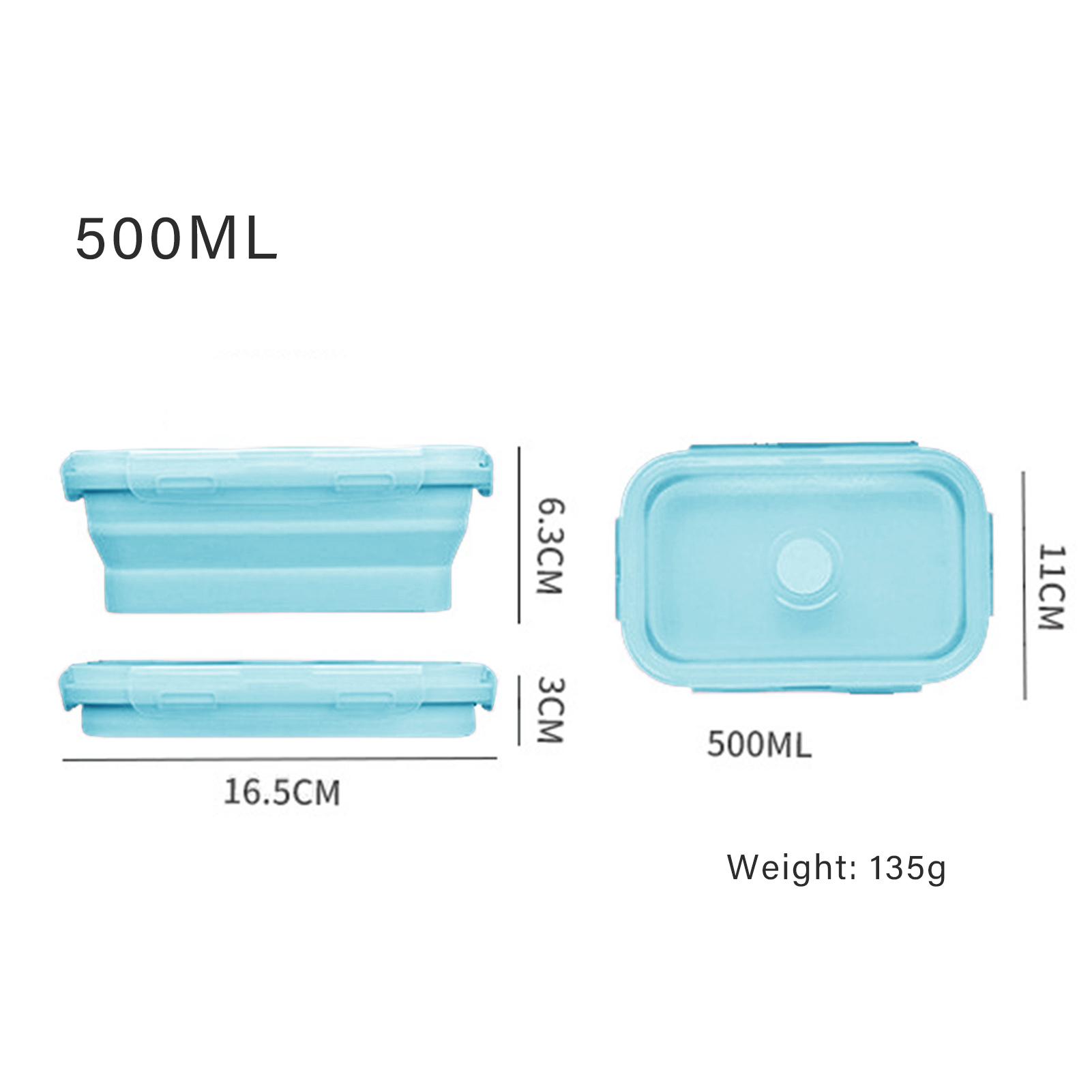 Silicone Lunch Box Food Grade  - Food Storage Containers Plastic Box ulasan dan harga