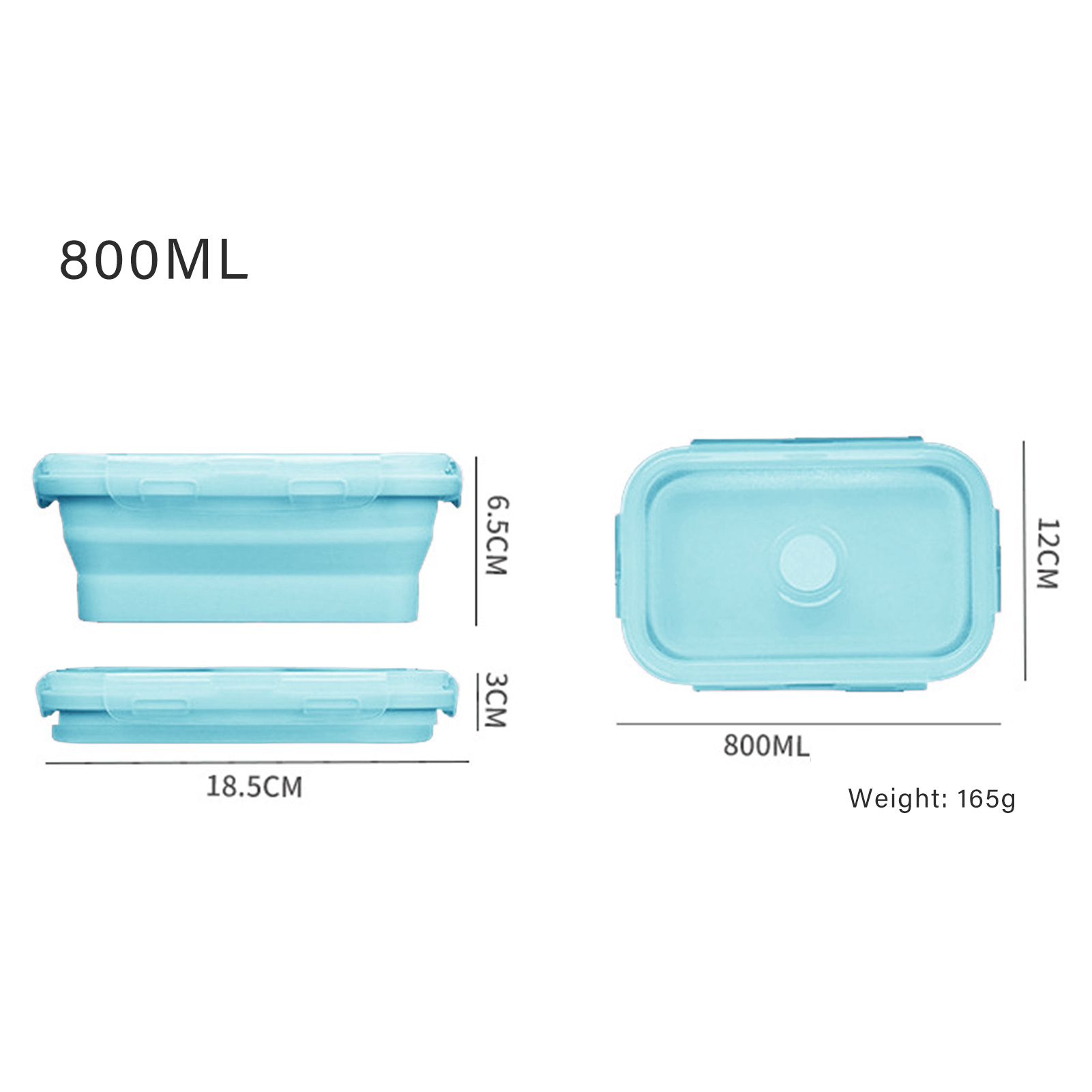 Silicone Lunch Box Food Grade  - Food Storage Containers Plastic Box ulasan dan harga