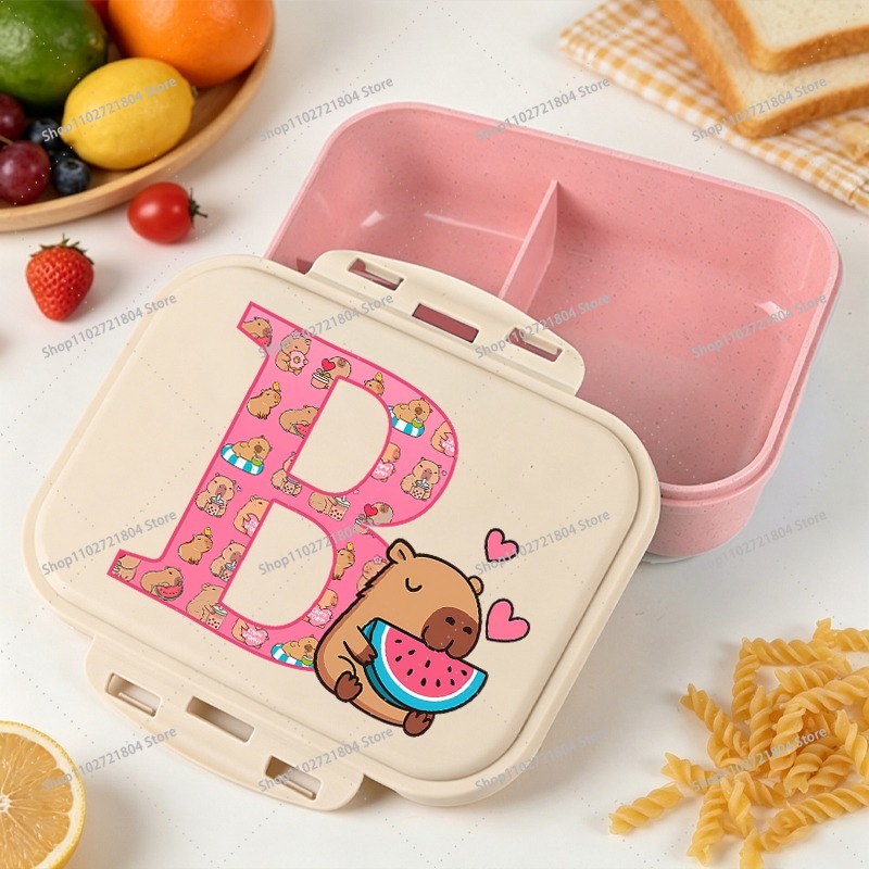 Capibara Large Capacity Bento  - Food Storage Containers Plastic Box ulasan dan harga
