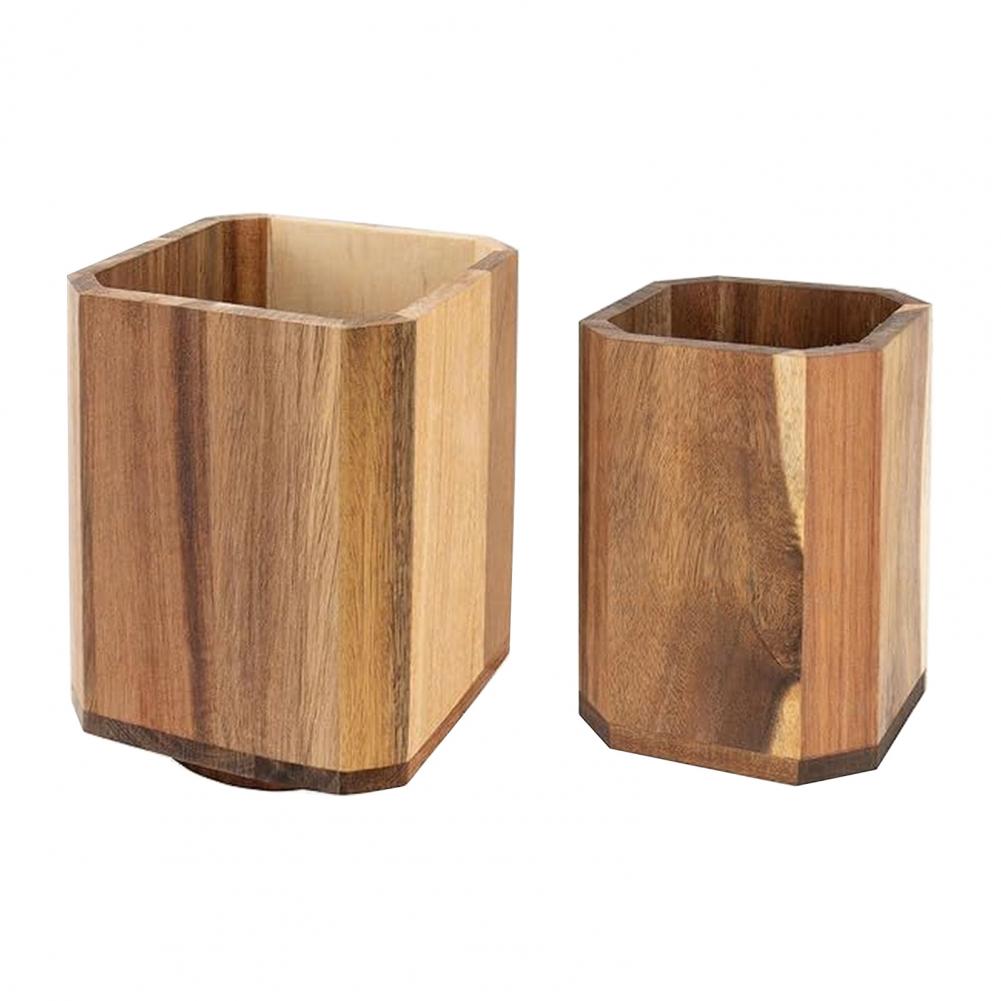 Kitchen Utensil Organizer Wood - Stackable Pantry Bin ulasan dan harga