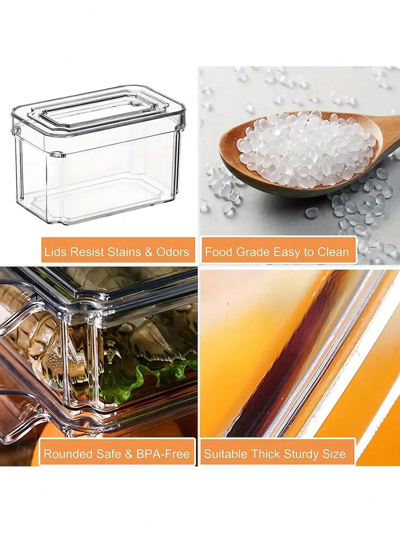 7 Pack Stackable Refrigerator  - Stackable Pantry Bin ulasan dan harga