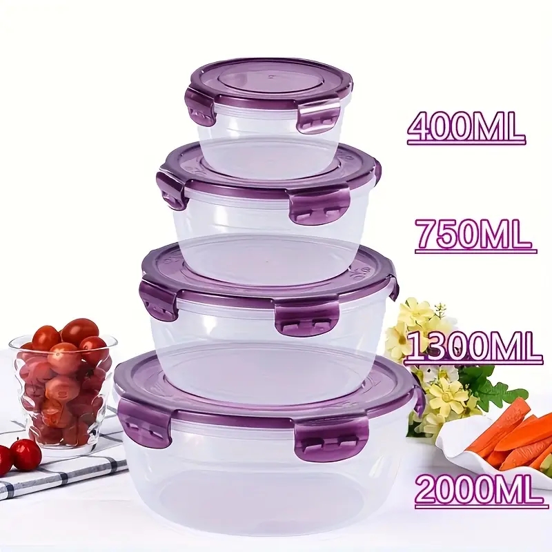 4 Plastic Food Storage Contain - Food Storage Containers Plastic Box ulasan dan harga