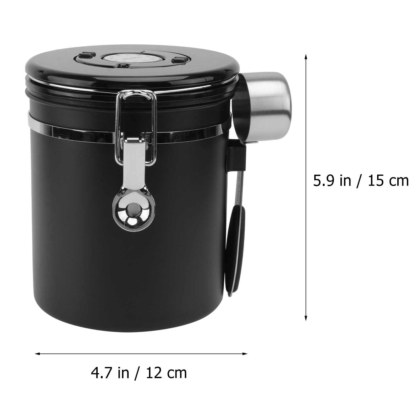 1Pcs Coffee Bean Sealed Jar St - Food Storage Stainless Steel ulasan dan harga