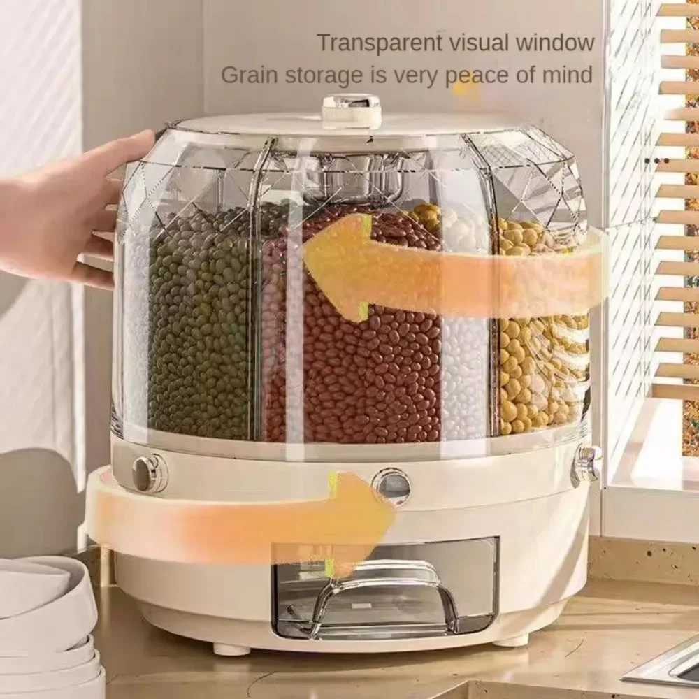 Food Grade Rotating Grain Disp - Food Storage Dispenser ulasan dan harga