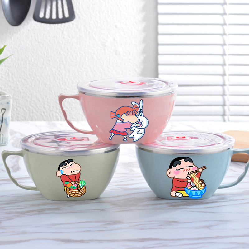 Crayon Shin-chan Noodle Bowl L - Food Storage In Room ulasan dan harga