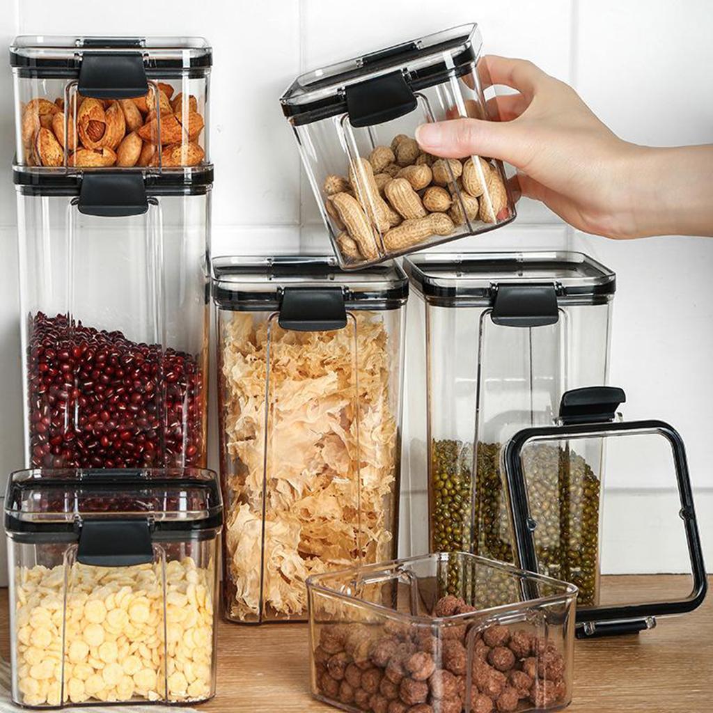 Clear Refrigerator Storage Con - Stackable Pantry Bin ulasan dan harga