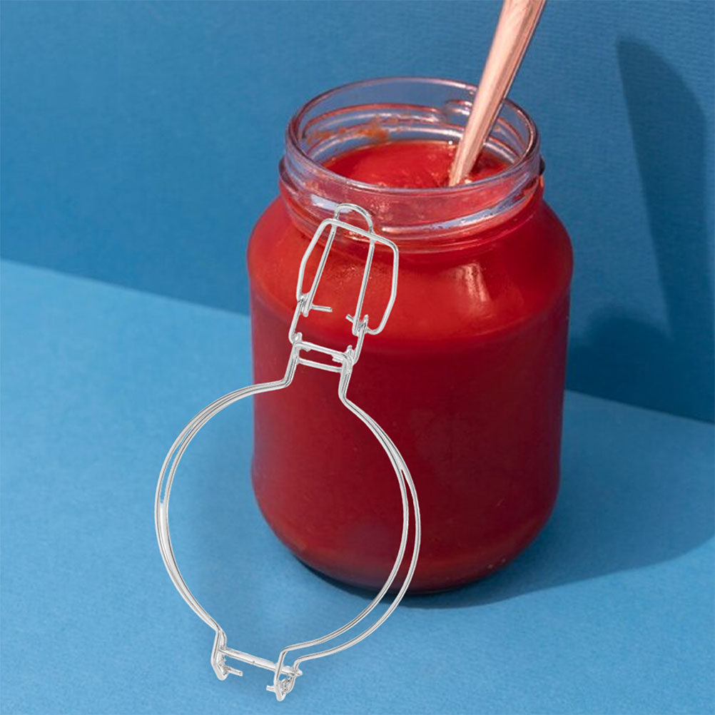 5Pcs Jar Wire Clamps Stainless - Food Storage Stainless Steel ulasan dan harga