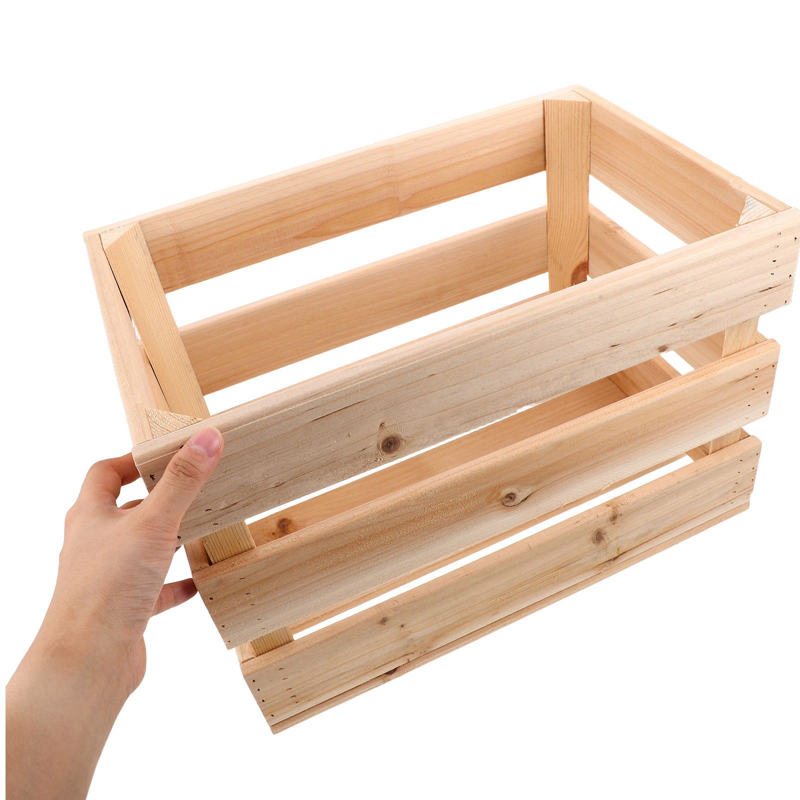 Wooden Potato Storage Crate St - Stackable Pantry Bin ulasan dan harga