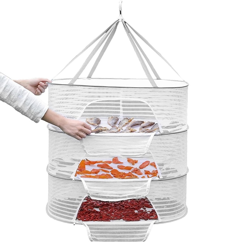 1/2/3 Tier Portable Mesh Cloth - Food Storage Net ulasan dan harga