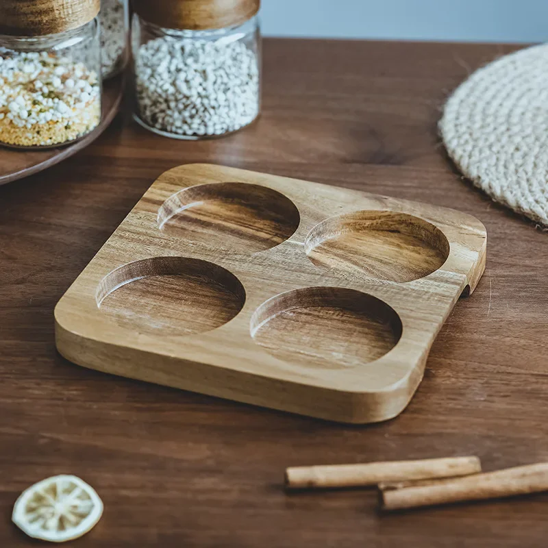 Wood Lid Orgnizer Glass Airtig - Food Storage Glass Containers ulasan dan harga
