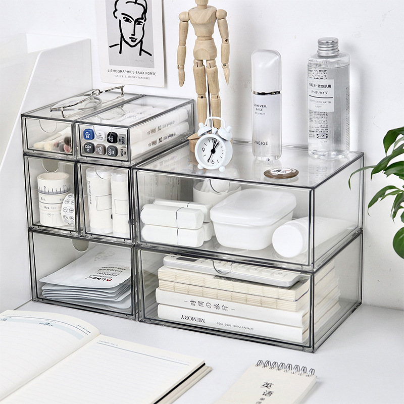 1PCS  Transparent Plastic Draw - Stackable Pantry Bin ulasan dan harga
