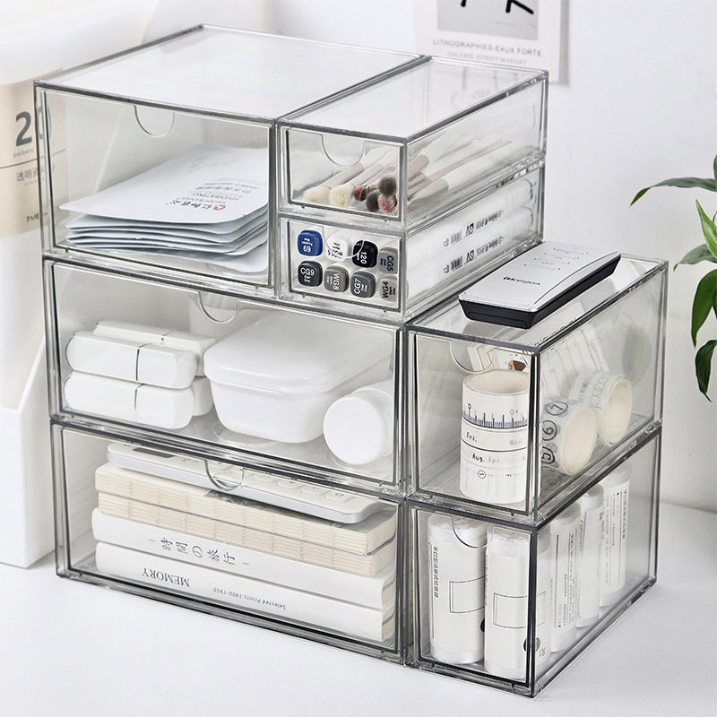 1PCS  Transparent Plastic Draw - Stackable Pantry Bin ulasan dan harga