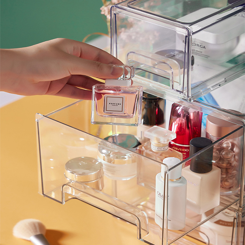 High Capacity Makeup Organizer - Stackable Pantry Bin ulasan dan harga