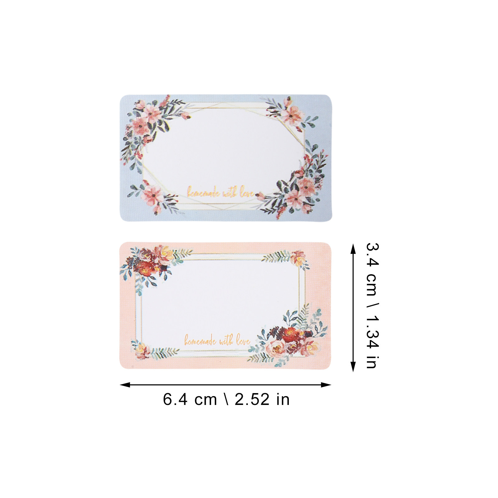 3 Rolls Blank Name Stickers Fl - Food Storage Expiration Dates ulasan dan harga