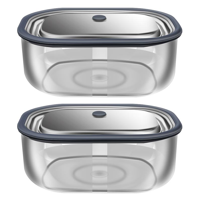 High Borosilicate Glass Rectan - Food Storage Glass Containers ulasan dan harga