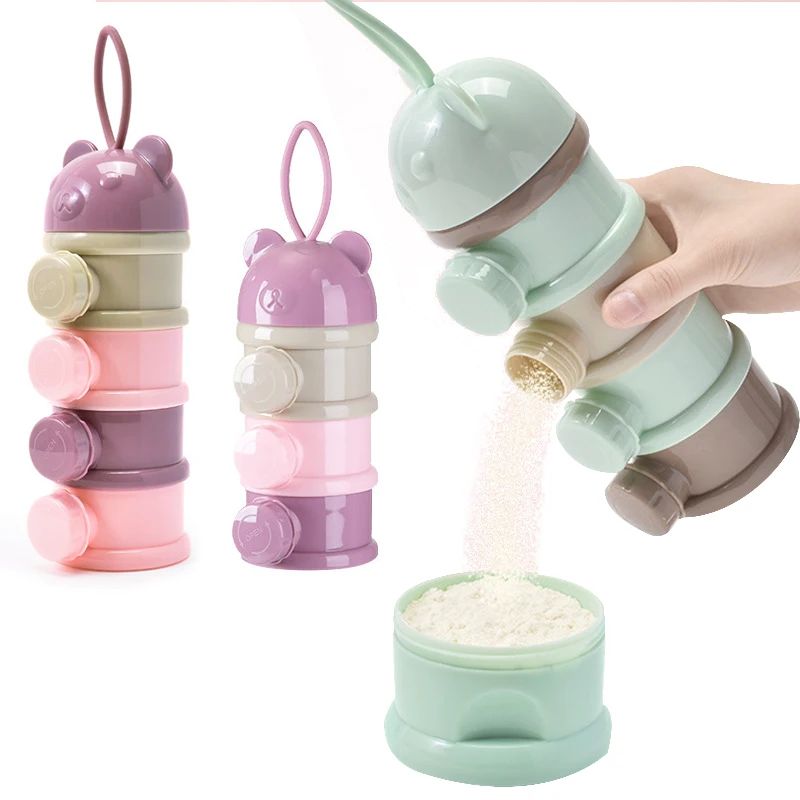 3/4Layer Baby Portable Baby Fo - Food Storage Dispenser ulasan dan harga